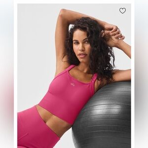 Seamless ribbed favorite bra Pink Summer Crush